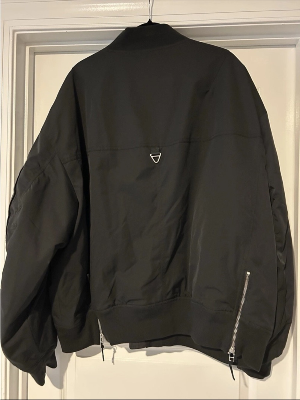 Cross eye moose Men's Black Bomber Jacket - Modern Zip Front xxl - Picture 2 of 7
